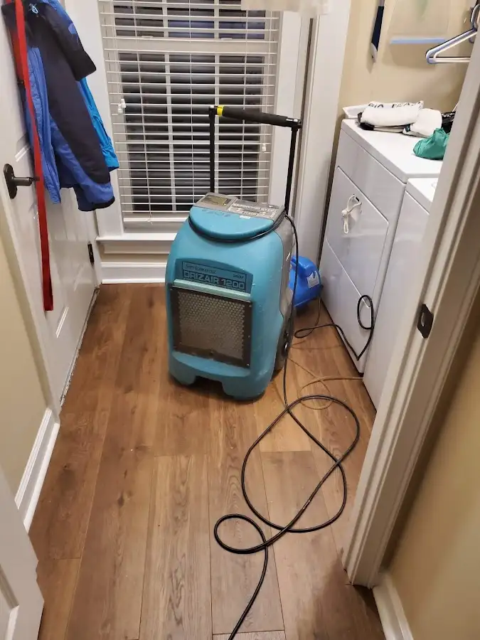 Commercial dehumidifier deployed for Flood Damage Cleanup in Ross