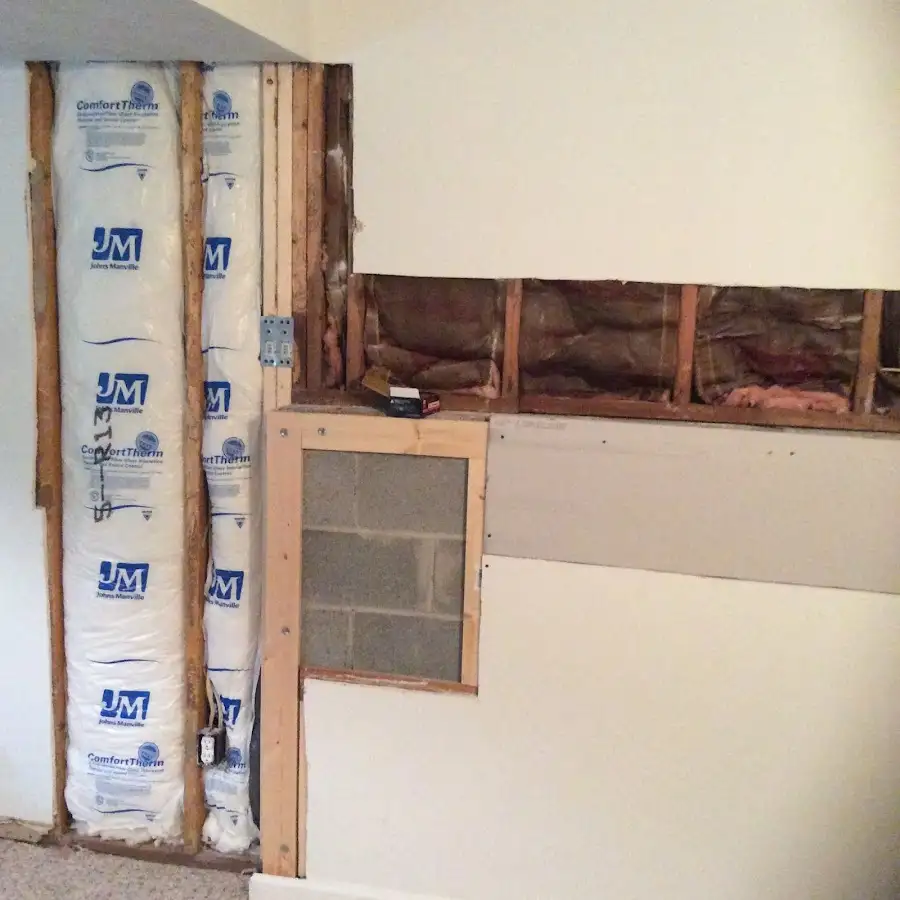 Wall insulation replacement during Structural Drying in Ross